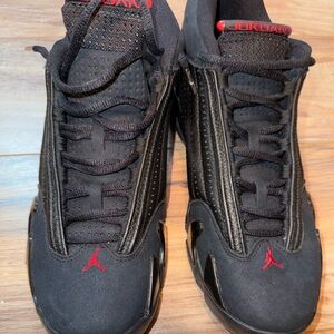 Men’s Jordan’s Black and Red Athletic Sneakers